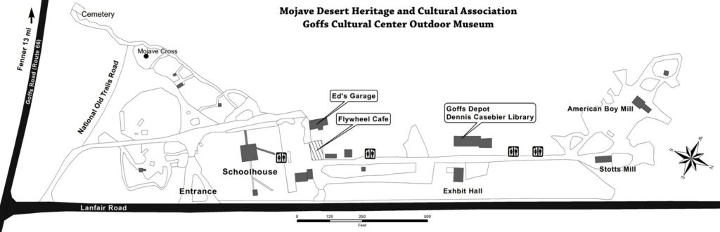 Goffs Cultural Center Outdoor Museum Map