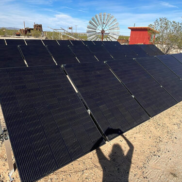 Solar panels installed at Goffs on February , 2026"