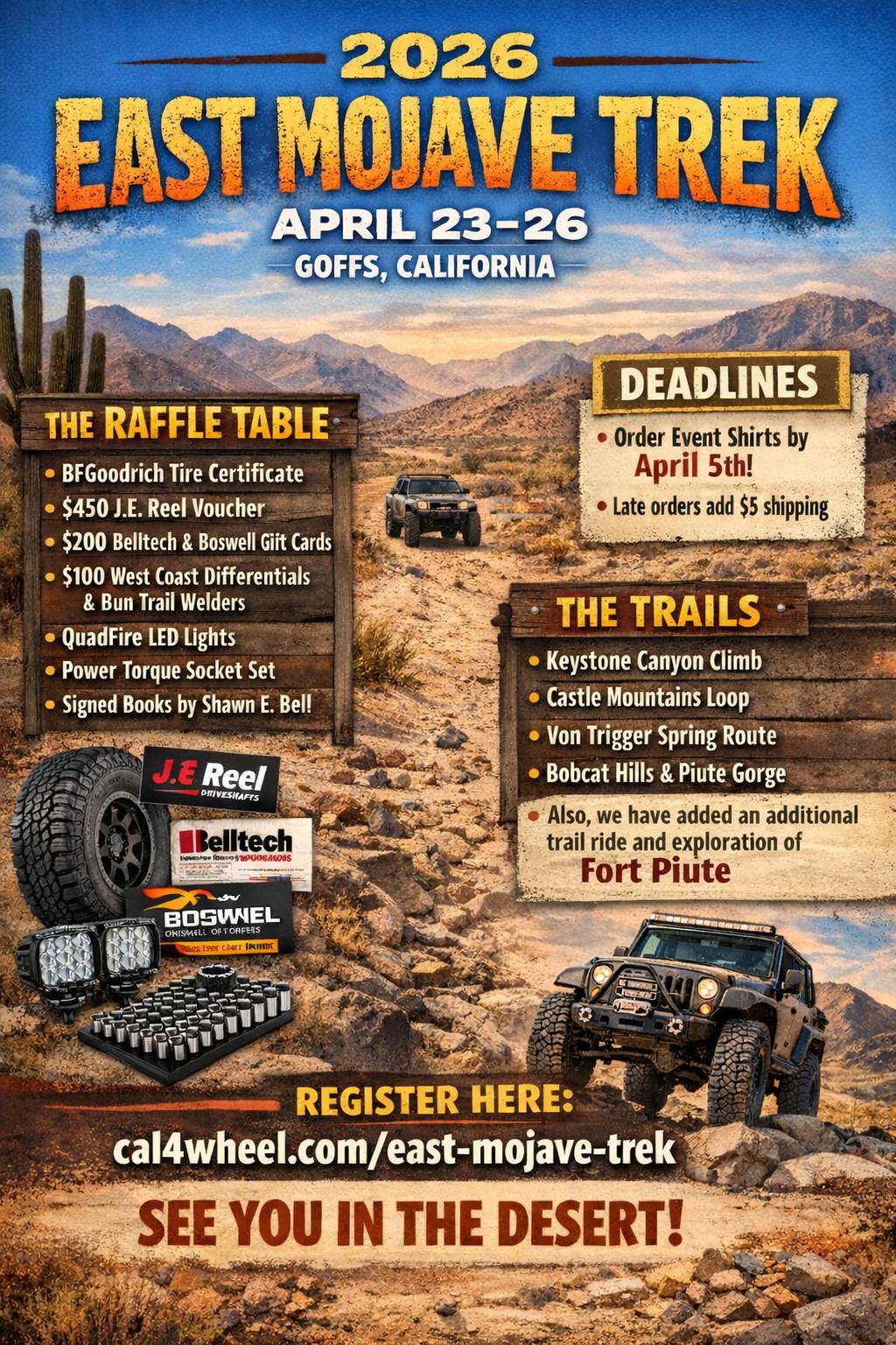 East Mojave Trek 2026 poster